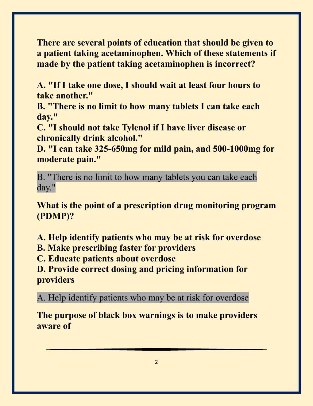 Preview page 2 of NR 565 - advanced pharmacology midterm -  Chamberlain Practice EXAM MOCK practice  Newest Update