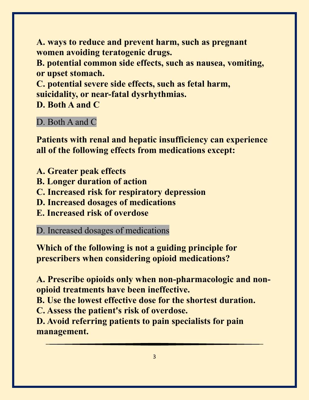 Preview page 3 of NR 565 - advanced pharmacology midterm -  Chamberlain Practice EXAM MOCK practice  Newest Update