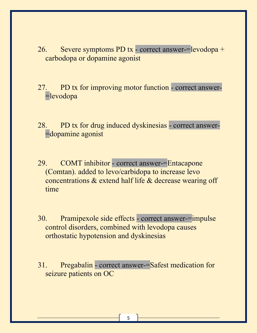 Preview page 5 of NR 566 Final Exam Questions with CORRECT Answers 100