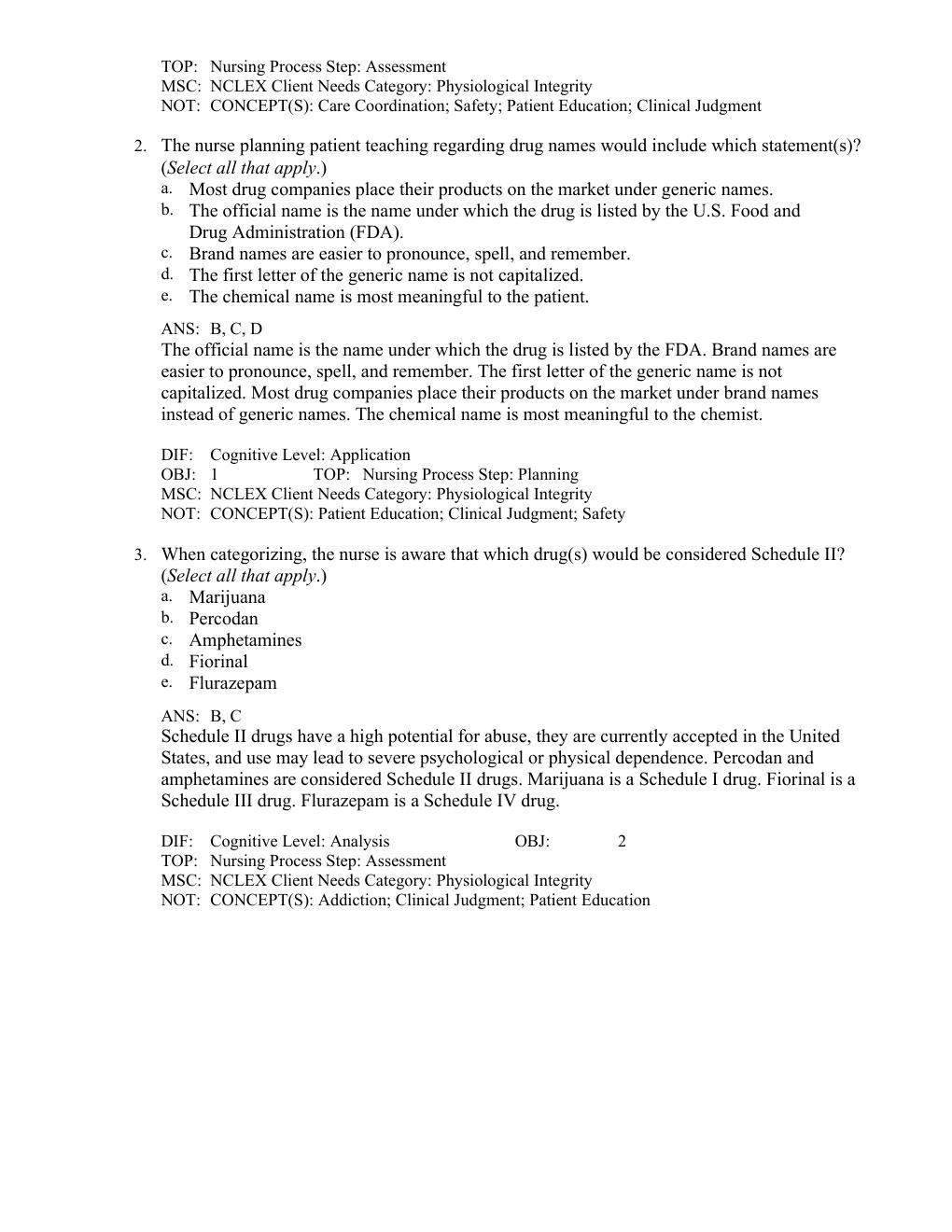 Preview page 8 of Test Bank Clayton’s Basic Pharmacology for Nurses 20th Edition