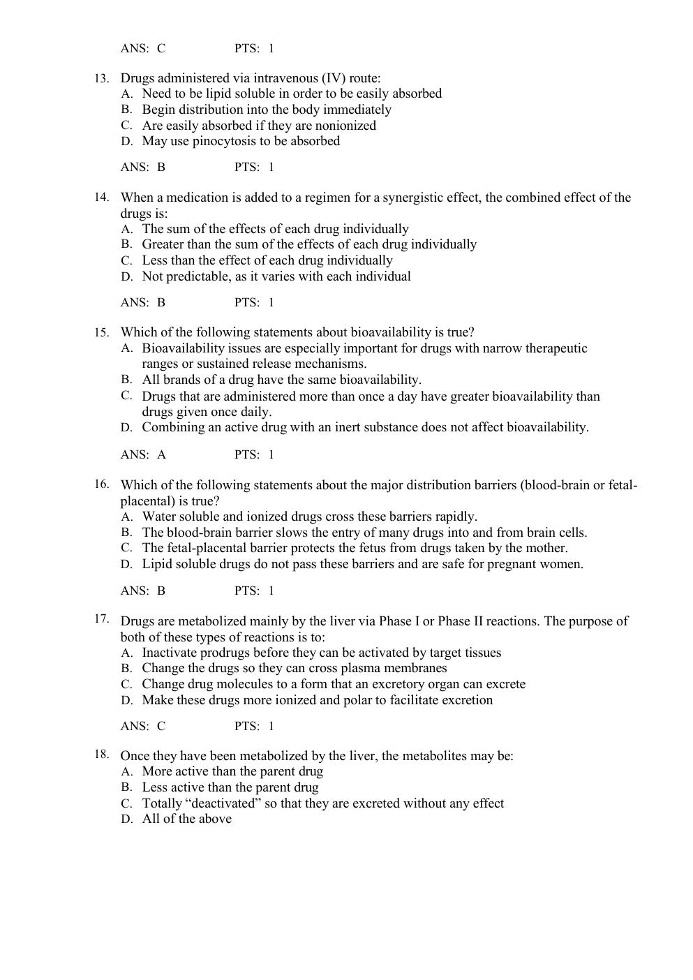 Preview page 5 of TEST BANK for Pharmacotherapeutics for Advanced Practice: A Practical Approach 5th Edition by Virginia Poole Arcangelo,