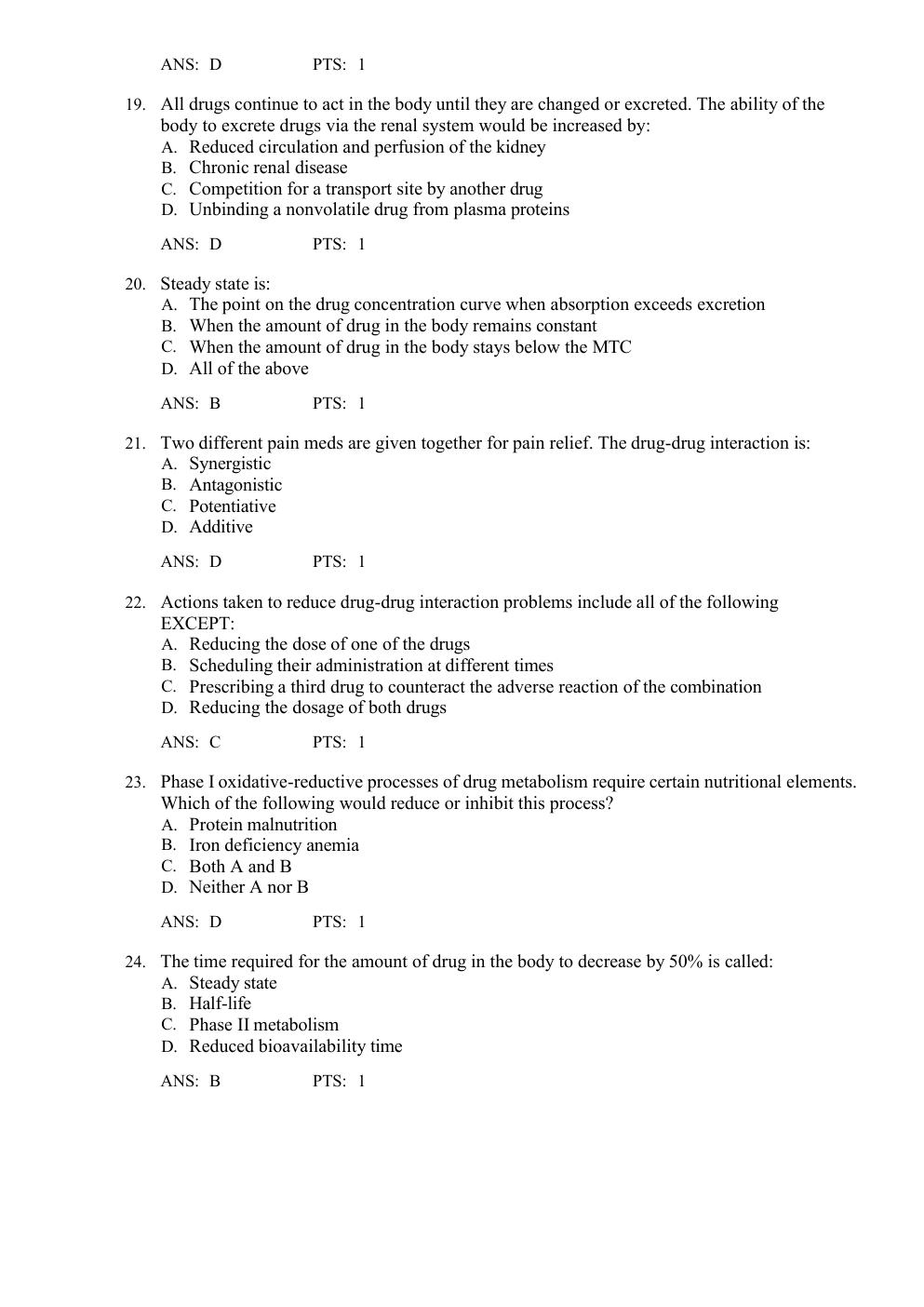 Preview page 6 of TEST BANK for Pharmacotherapeutics for Advanced Practice: A Practical Approach 5th Edition by Virginia Poole Arcangelo,