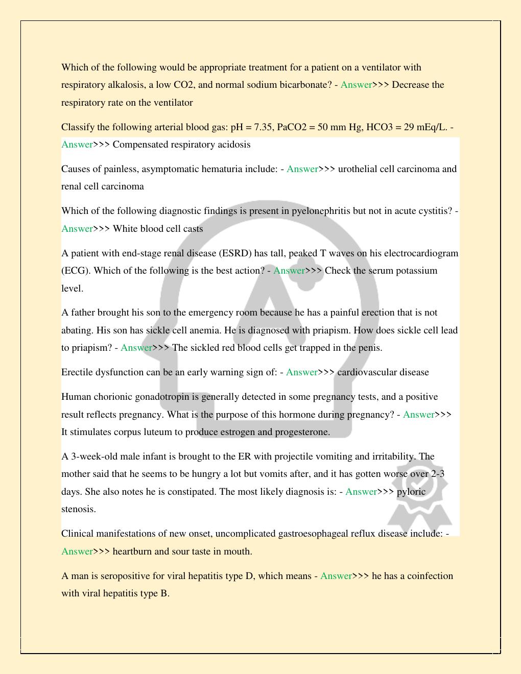 Preview page 4 of NSG 5140 ADVANCED PATHOPHYSIOLOGY FINAL TEST CHAPTER 1-14 COMPLETE 2026/2027 STUDY QUESTIONS WITH VERIFIED CORRECT ANSWE