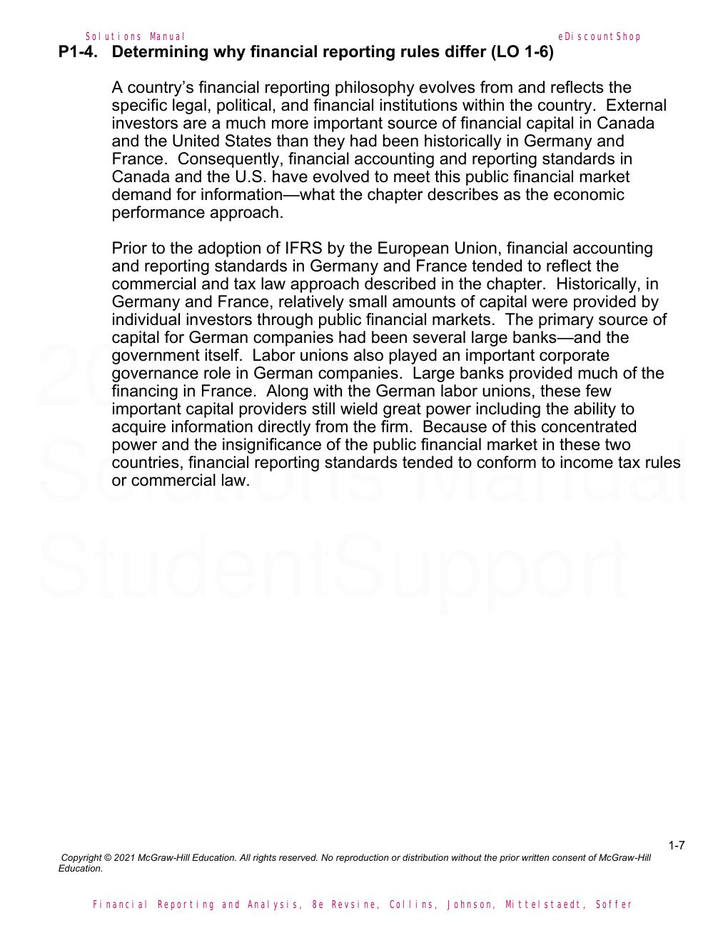 Preview page 9 of Solutions Manual For Financial Reporting and Analysis, Eighth Edition By Revsine, Collins, Johnson, Mittelstaedt, Soffer