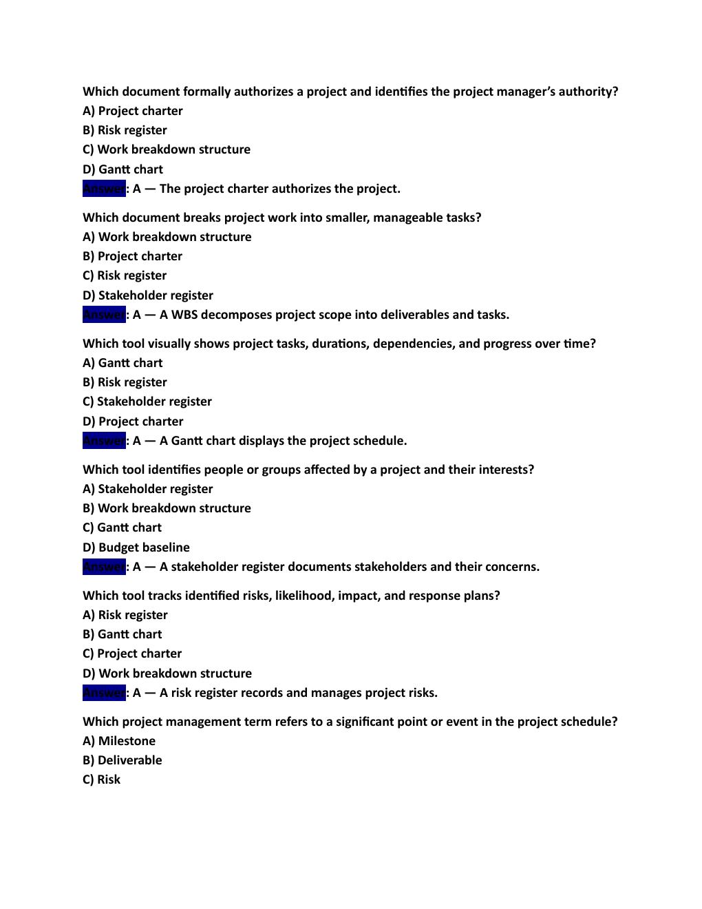Preview page 3 of WGU D079 – Business Environment  Applications II: Process, Logistics, and  Operations: 100 Questions with Answers  and E