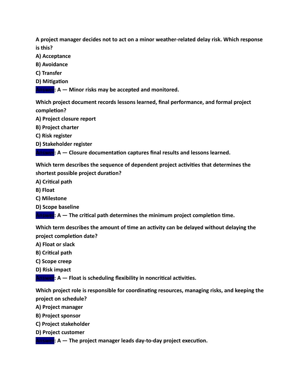 Preview page 6 of WGU D079 – Business Environment  Applications II: Process, Logistics, and  Operations: 100 Questions with Answers  and E