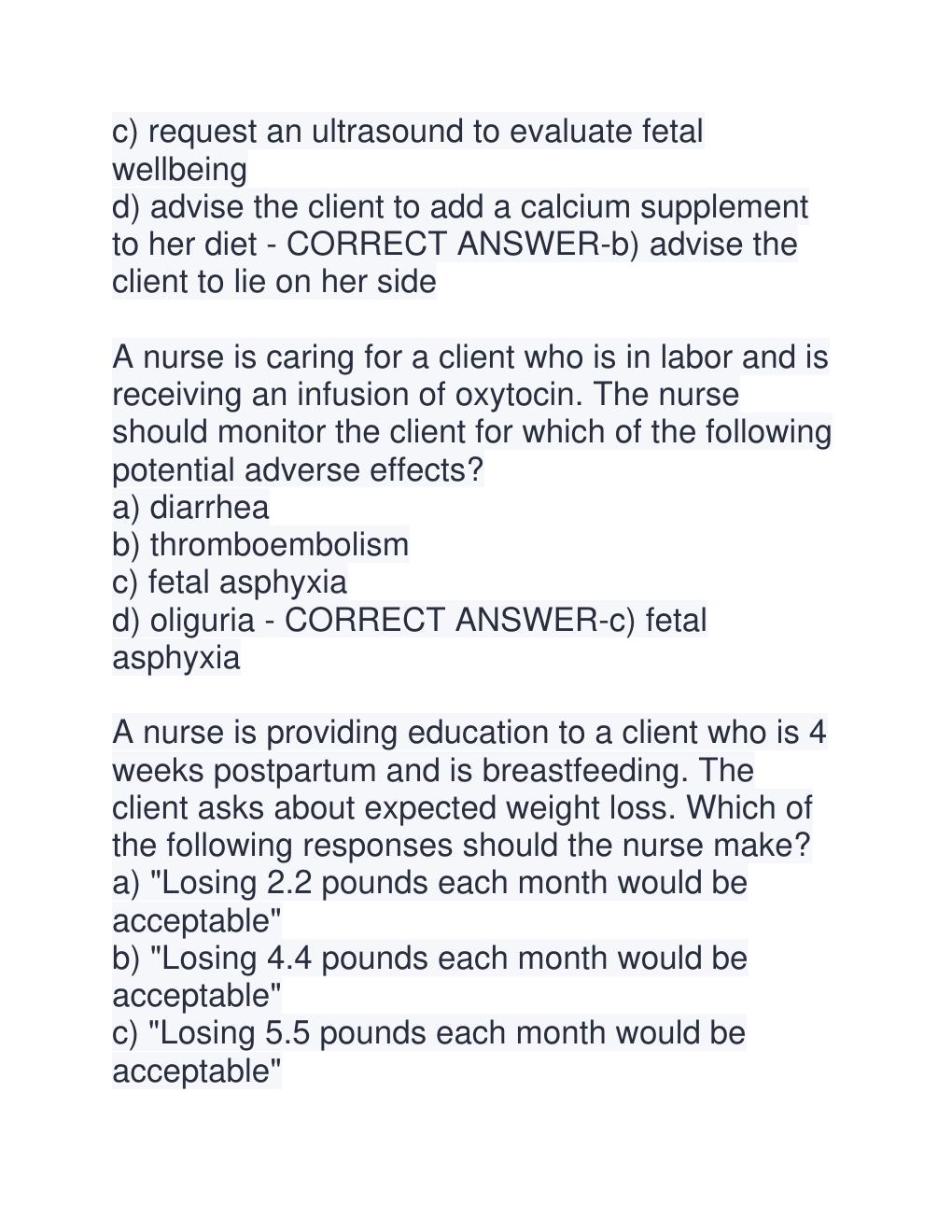 Preview page 3 of ATI RN Maternal Newborn 2026  Proctored Exam with NGN Package  Study and Test Practice.