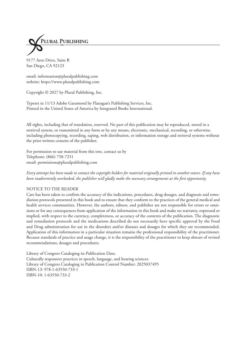 Preview page 4 of Culturally Responsive Practices in Speech Language and Hearing Sciences 3rd Edition By Yvette Hyter, Marlene Salas-Prova