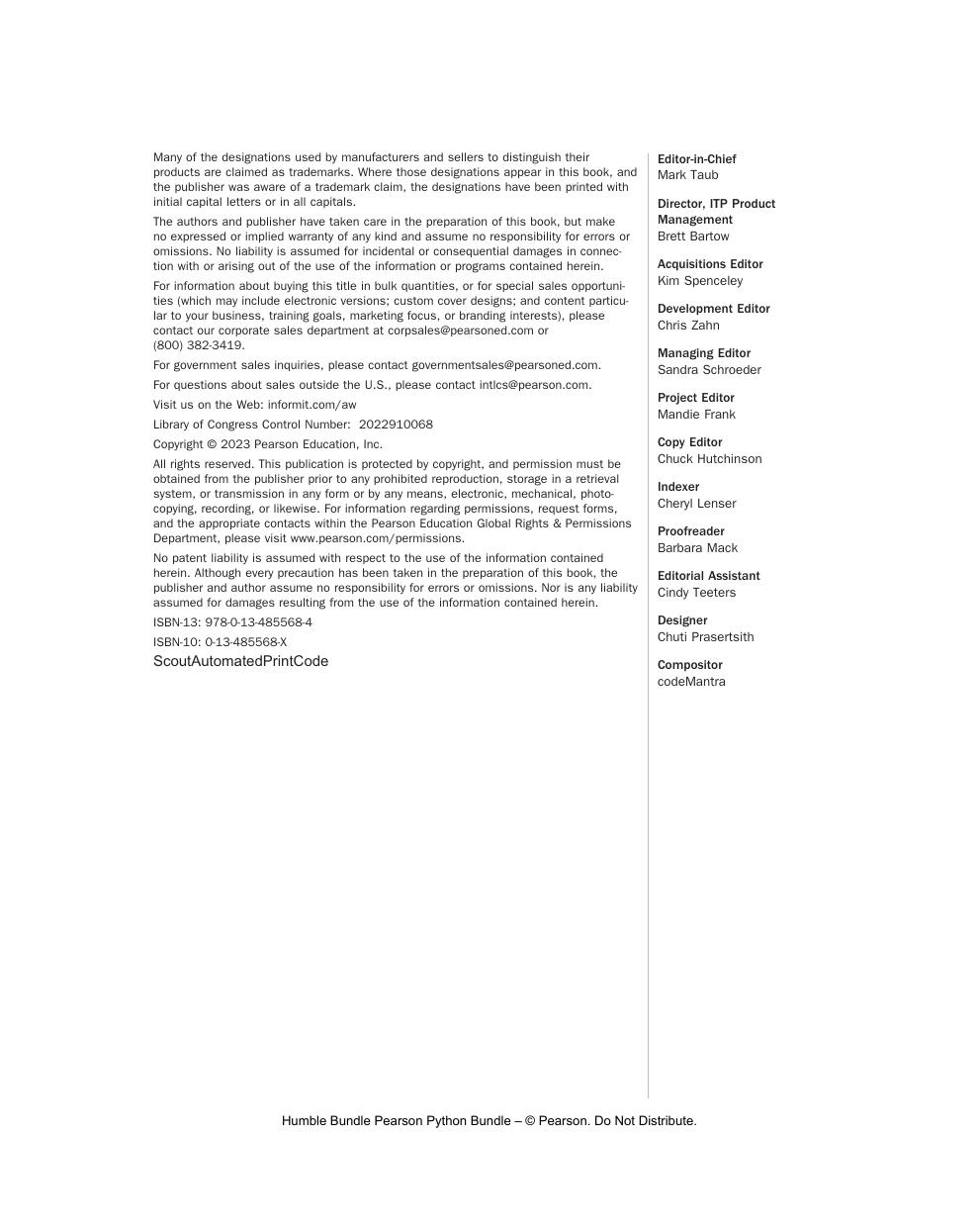 Preview page 3 of Data Structures & Algorithms in Python 1st Edition By Robert Lafore, Alan Broder, John Canning ISBN: 9780134855684
