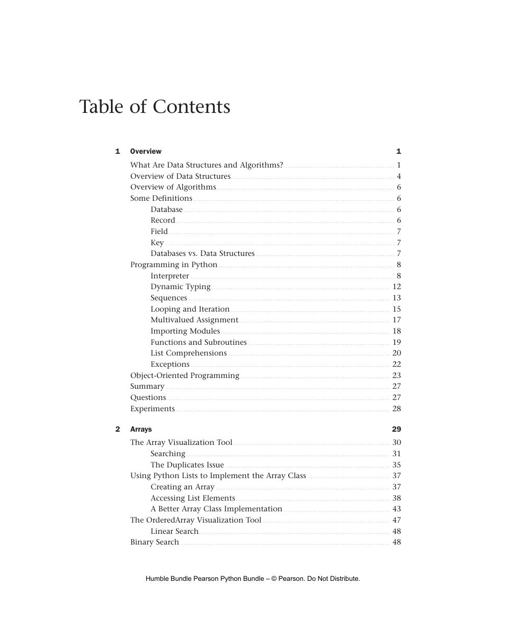 Preview page 5 of Data Structures & Algorithms in Python 1st Edition By Robert Lafore, Alan Broder, John Canning ISBN: 9780134855684