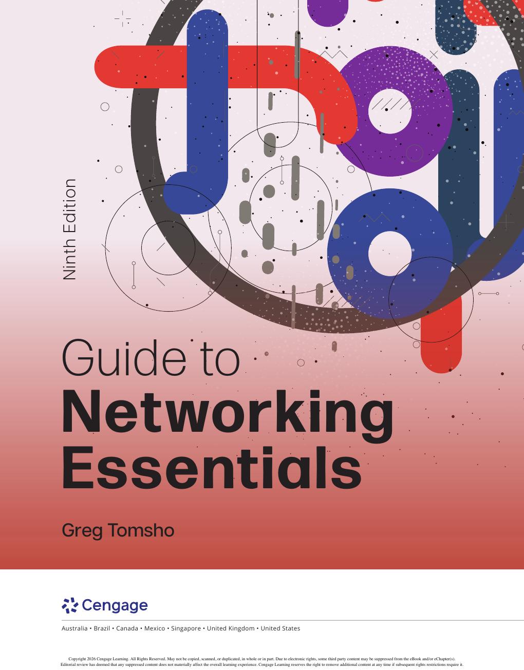 Preview page 2 of Guide to Networking Essentials 9th Edition By Greg Tomsho ISBN: 9798214012667