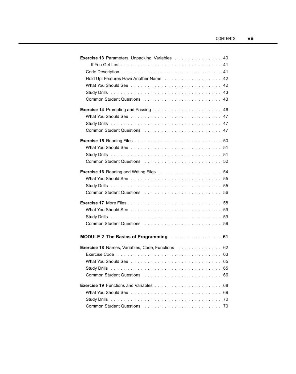 Preview page 7 of Learn Python the Hard Way 5th Edition By Zed Shaw ISBN: 9780138270575