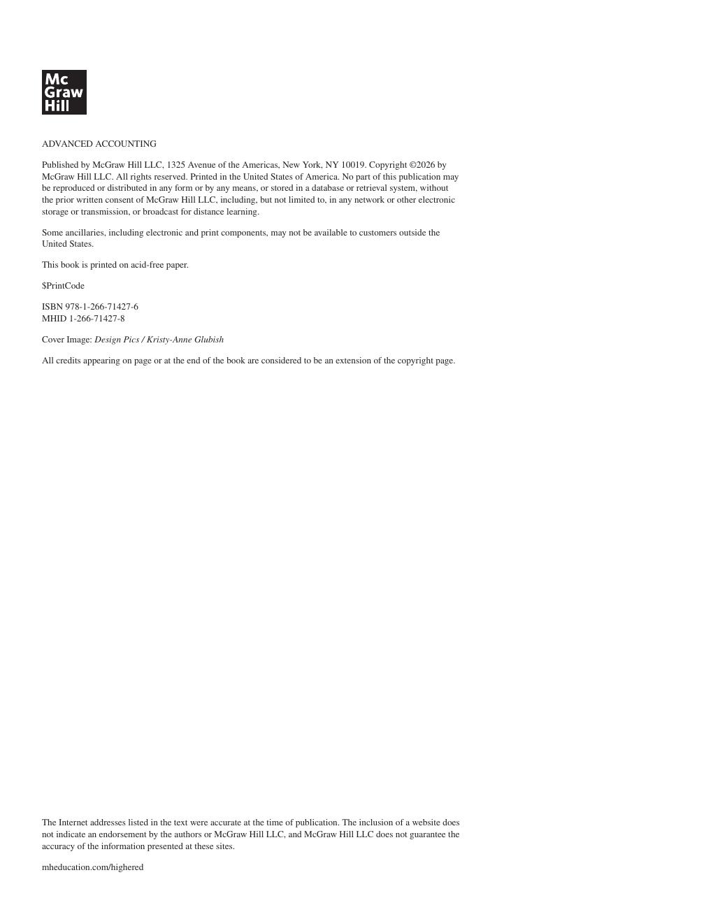 Preview page 3 of Advanced Accounting 2026 Release By Joe Ben Hoyle, Thomas Schaefer, Timothy Doupnik