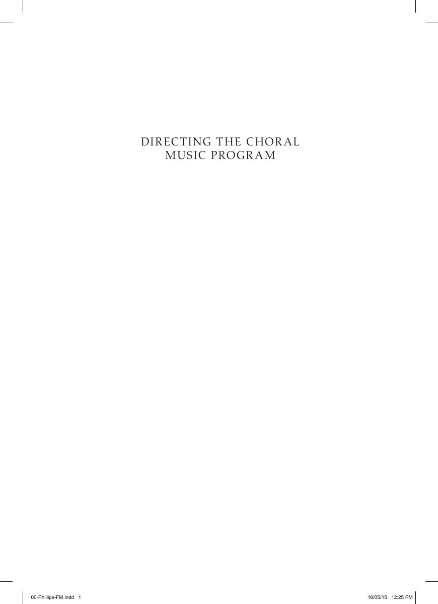 Preview page 2 of Directing the Choral Music Program 2nd Edition By Kenneth Phillips