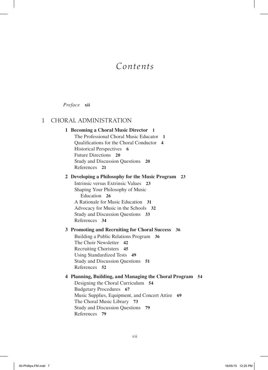 Preview page 8 of Directing the Choral Music Program 2nd Edition By Kenneth Phillips