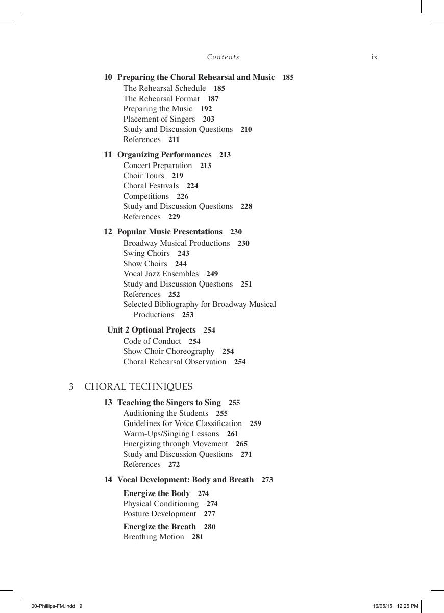 Preview page 10 of Directing the Choral Music Program 2nd Edition By Kenneth Phillips