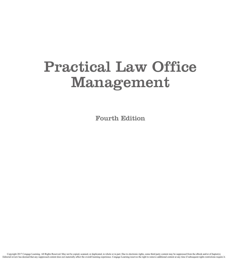 Preview page 2 of Practical Law Office Management 4th Edition By Cynthia Traina Donnes