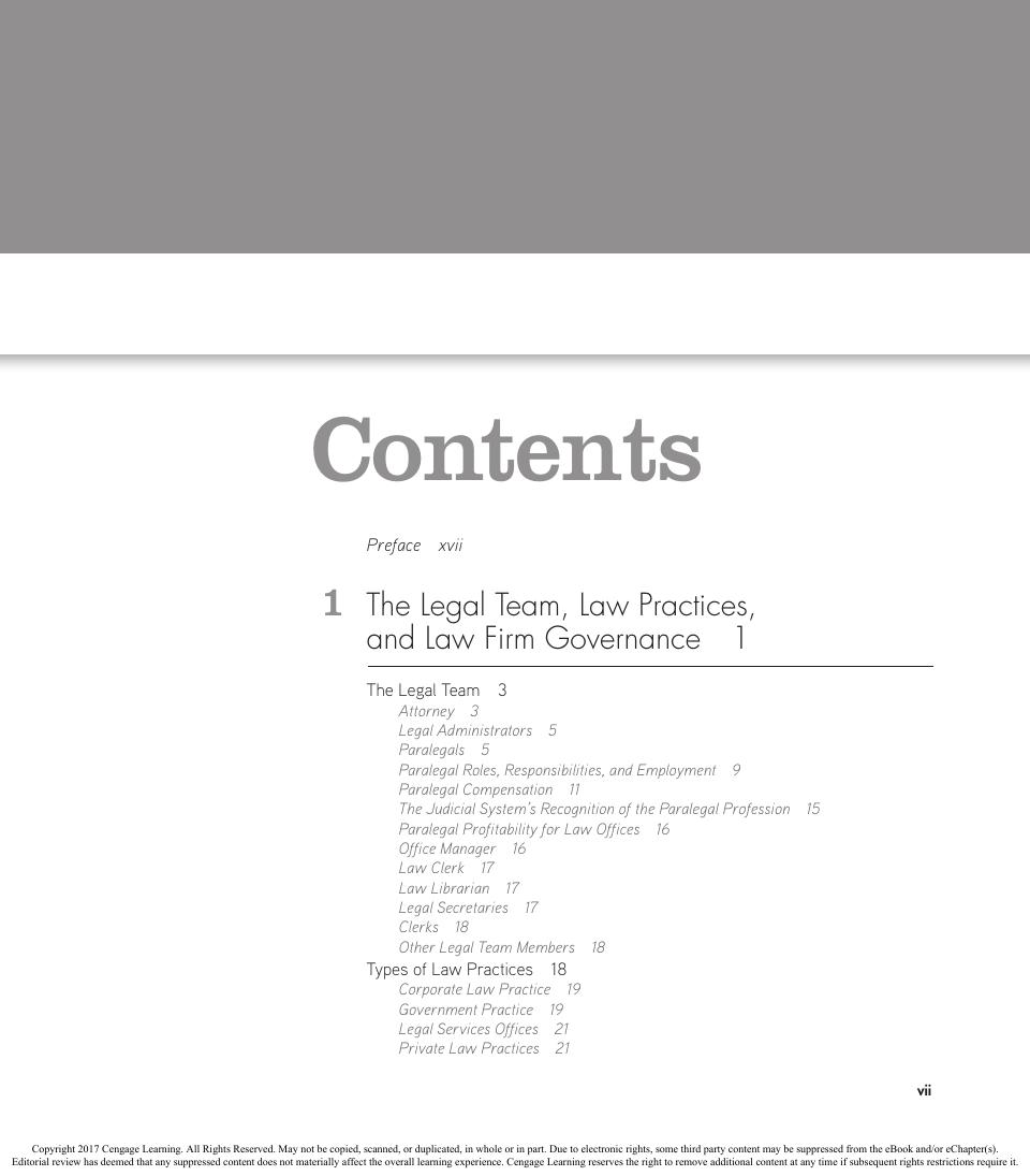 Preview page 9 of Practical Law Office Management 4th Edition By Cynthia Traina Donnes