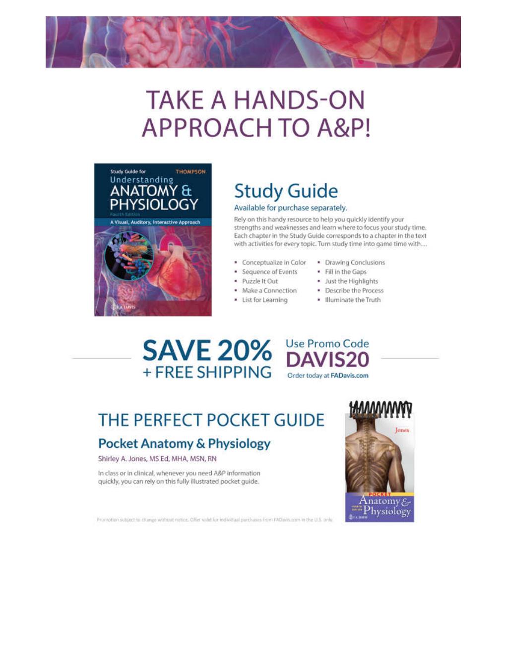 Preview page 7 of Understanding Anatomy & Physiology A Visual, Auditory, Interactive Approach 4th Edition By Gale Sloan Thompson