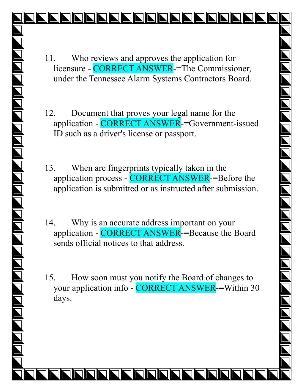 Preview page 3 of Tennessee CCTV Qualifying Agent Licensing &  Certification Guide Midterm Exam with Well  Updated Questions and Verified