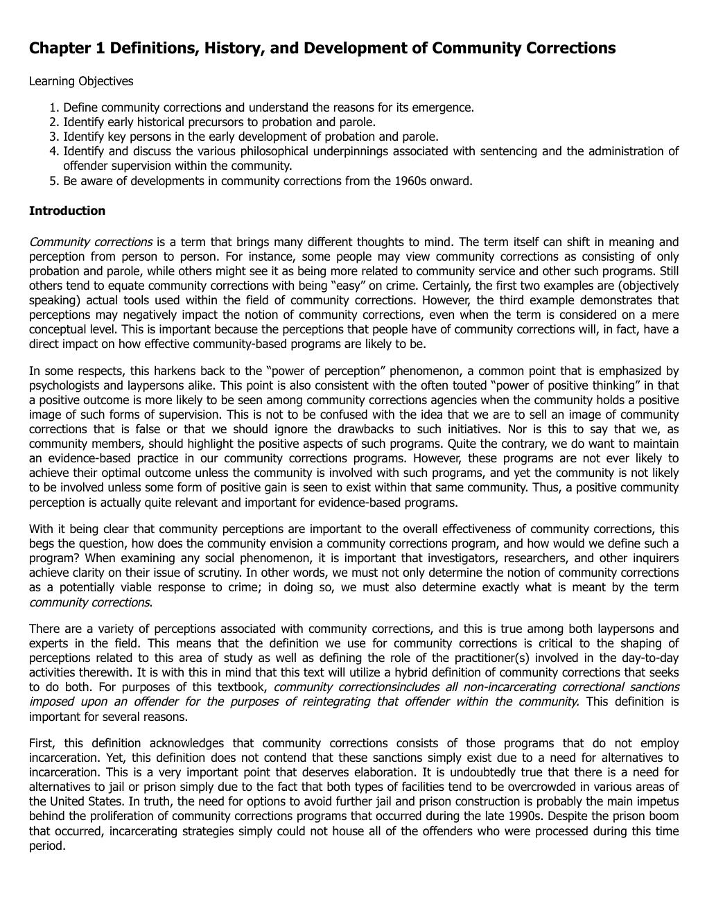 Preview page 9 of Community Corrections 2nd Edition By Robert Hanser