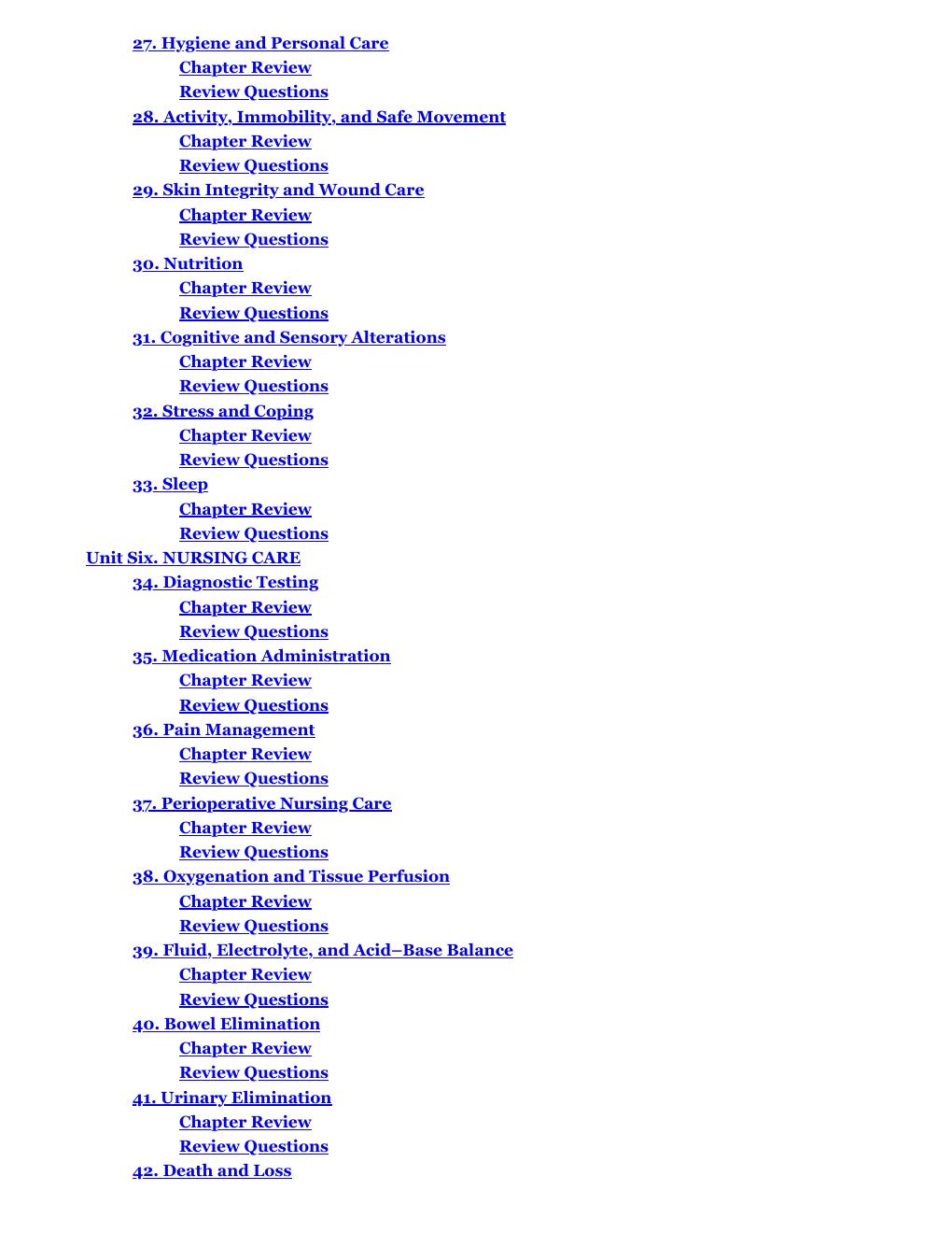 Preview page 5 of Study Guide for Fundamentals of Nursing 4th Edition By Barbara Yoost