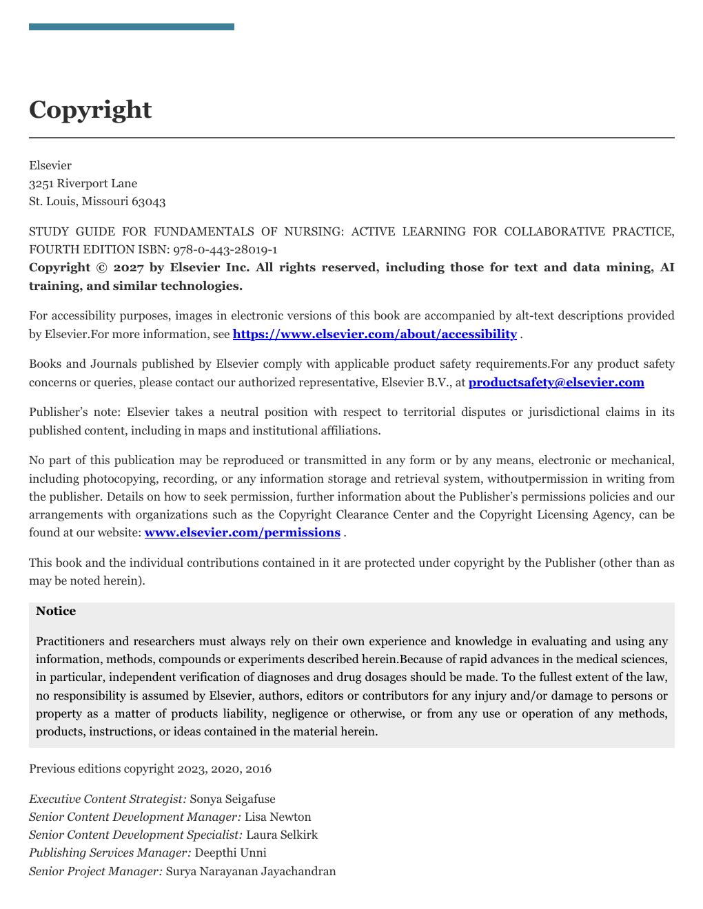 Preview page 9 of Study Guide for Fundamentals of Nursing 4th Edition By Barbara Yoost