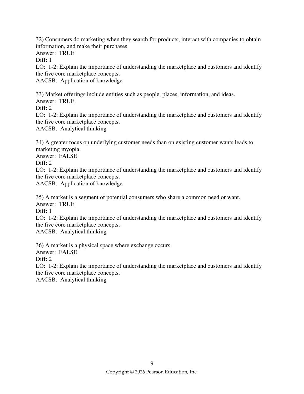Preview page 9 of Test Bank for Marketing: An Introduction, 16th Edition Gary Armstrong
