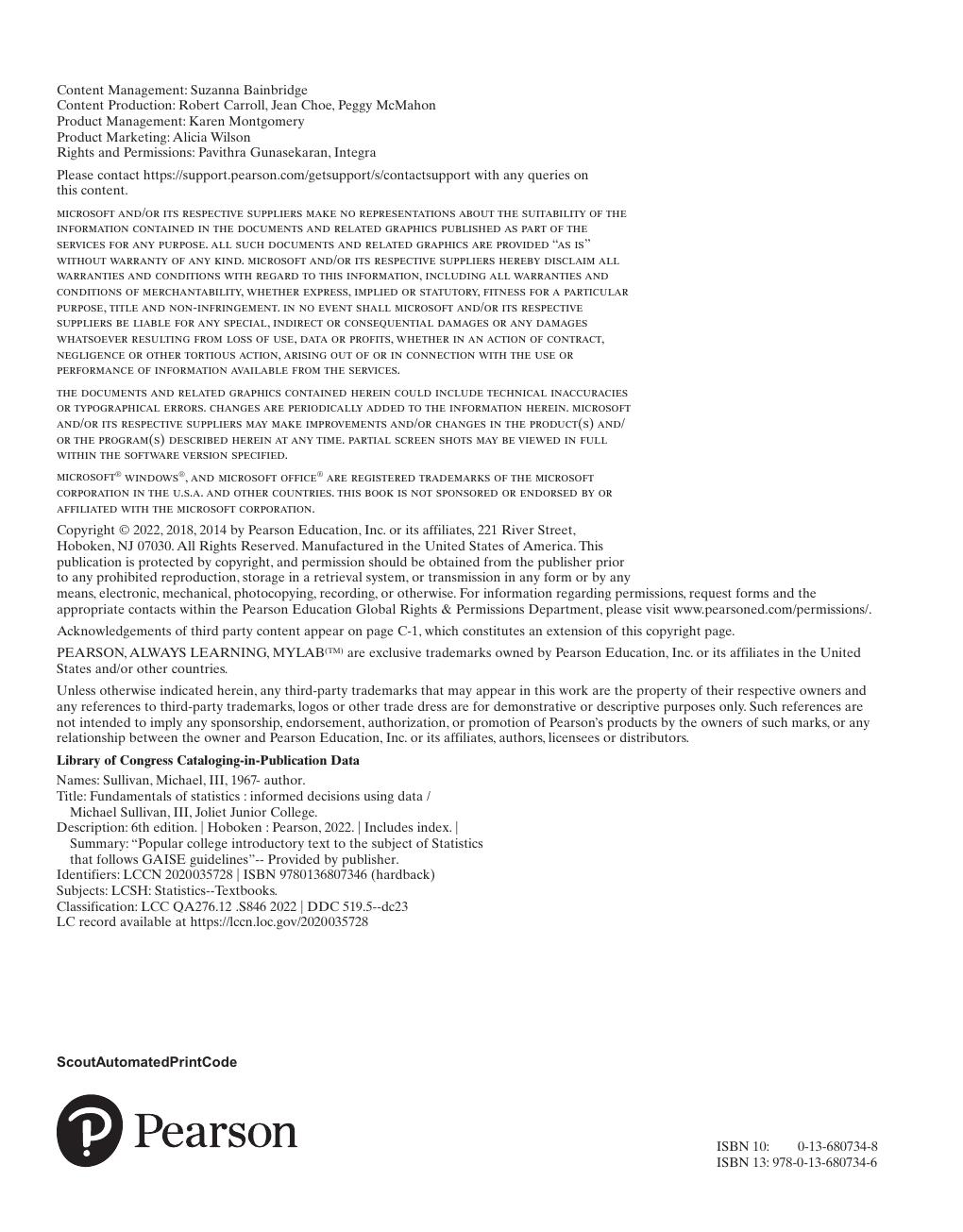 Preview page 6 of PDF(ebook) Statistics Informed Decisions Using Data, By Michael Sullivan III,6e