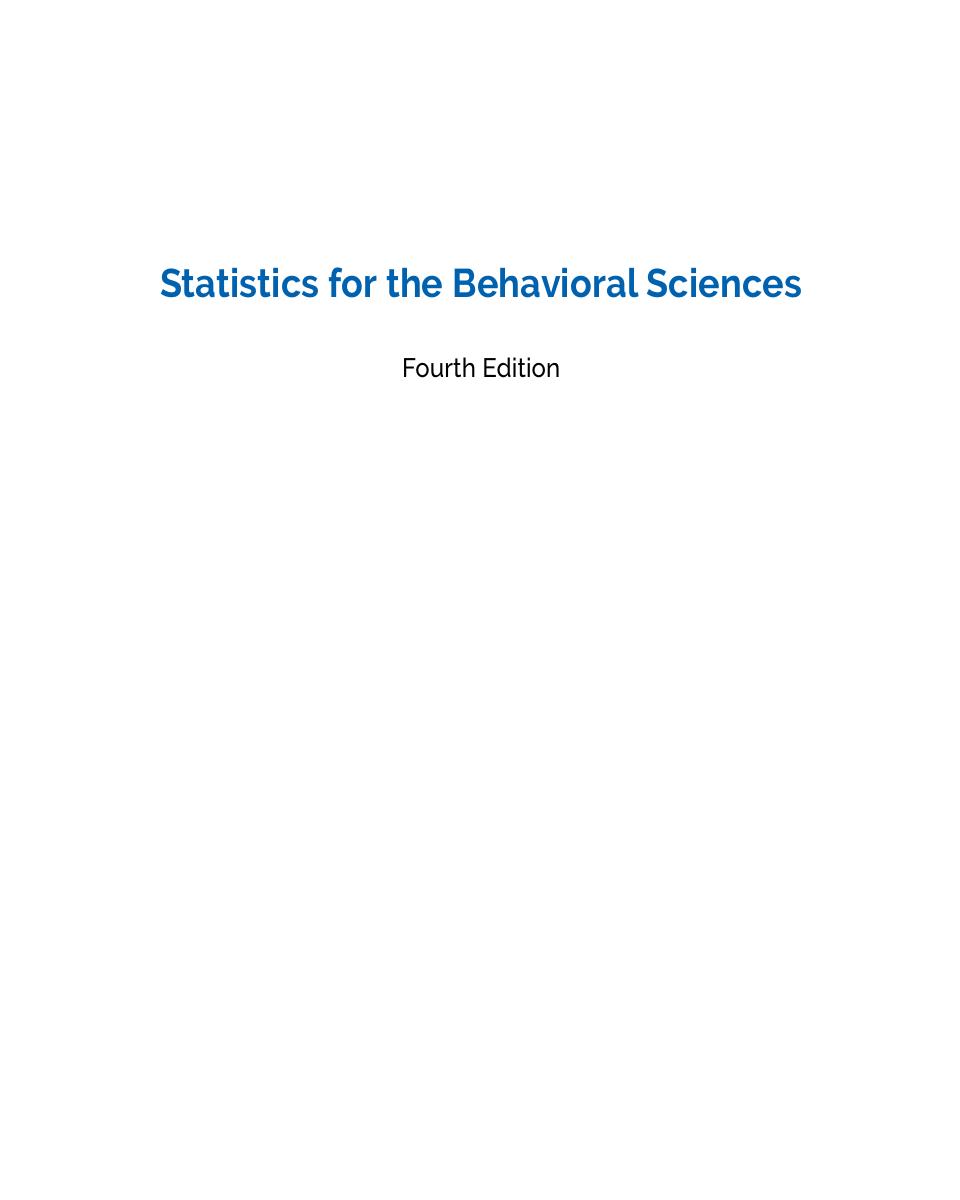 Preview page 2 of PDF(ebook) Statistics for the Behavioral Sciences, By Gregory J. Privitera, 4e