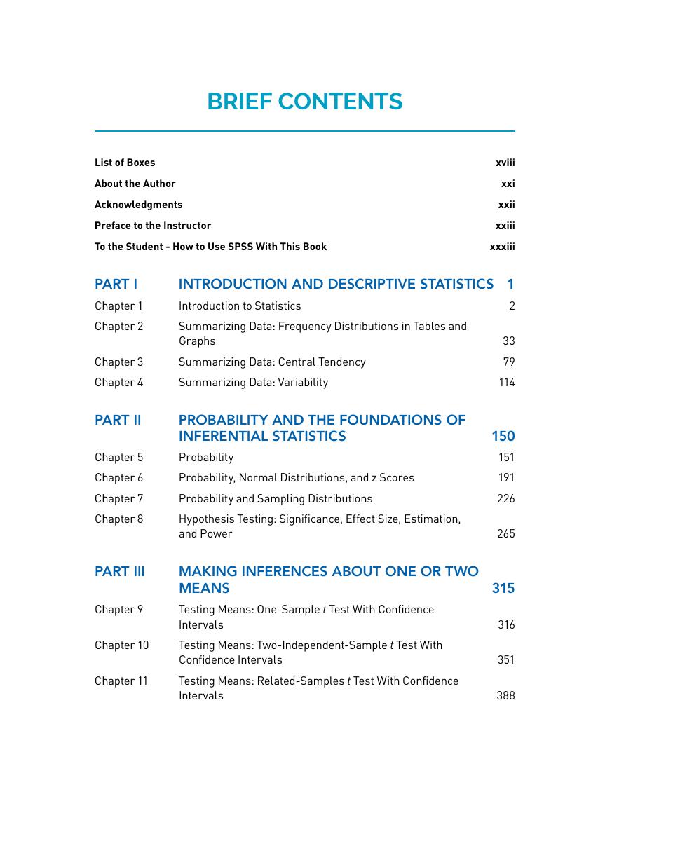 Preview page 6 of PDF(ebook) Statistics for the Behavioral Sciences, By Gregory J. Privitera, 4e