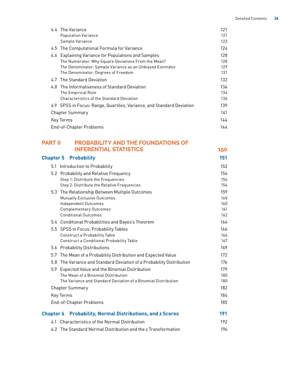 Preview page 10 of PDF(ebook) Statistics for the Behavioral Sciences, By Gregory J. Privitera, 4e