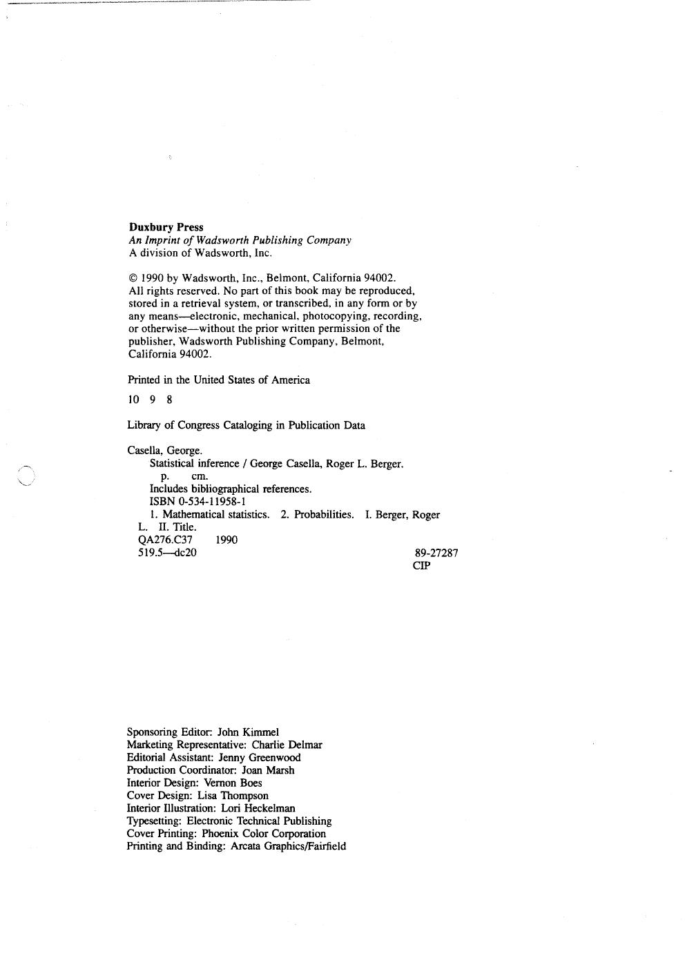 Preview page 3 of PDF(ebook) Statistical Inference ,By George Casella , Roger Berger, 2e