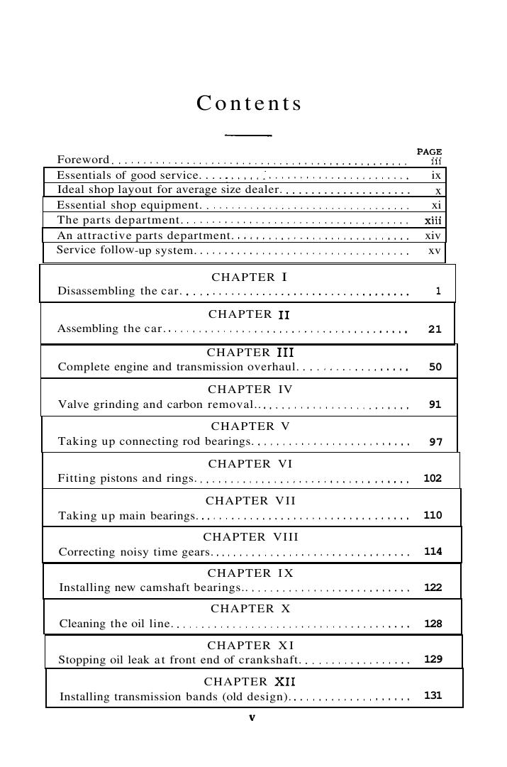 Preview page 2 of 1909-1927 Ford Model T, TT Service Manual