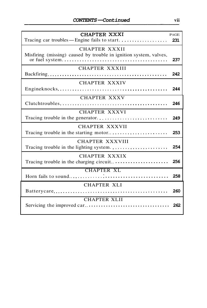 Preview page 4 of 1909-1927 Ford Model T, TT Service Manual