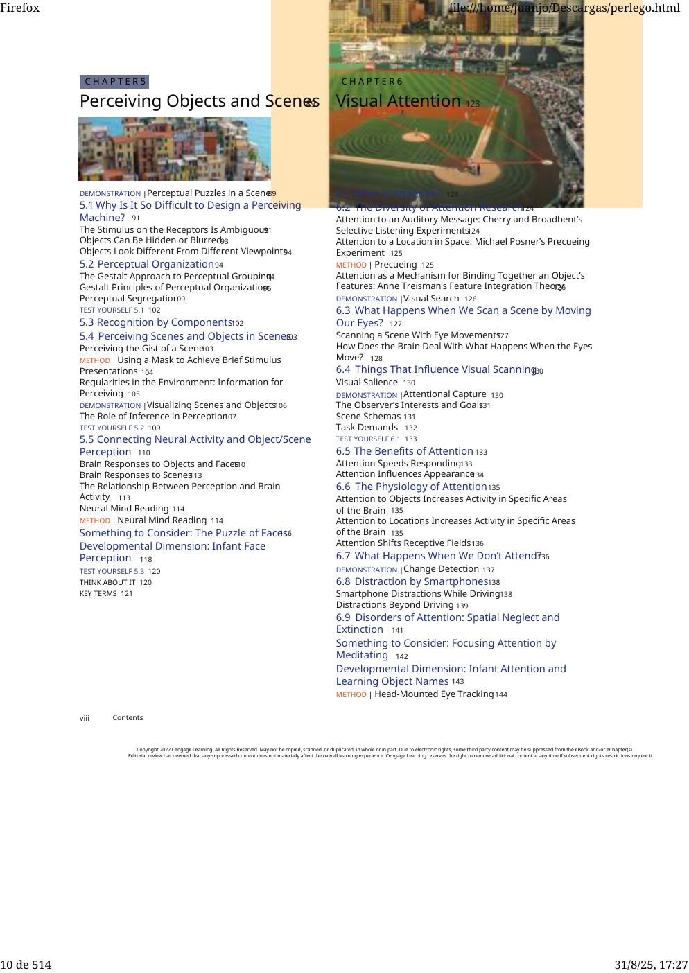 Preview page 10 of eBook [PDF] Sensation and Perception By E. Bruce Goldstein, James Brockmole