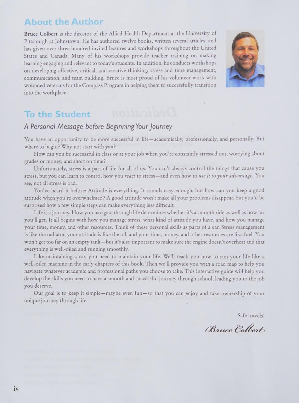 Preview page 5 of Navigating Your Future Success 3rd Edition By Bruce J. Colbert