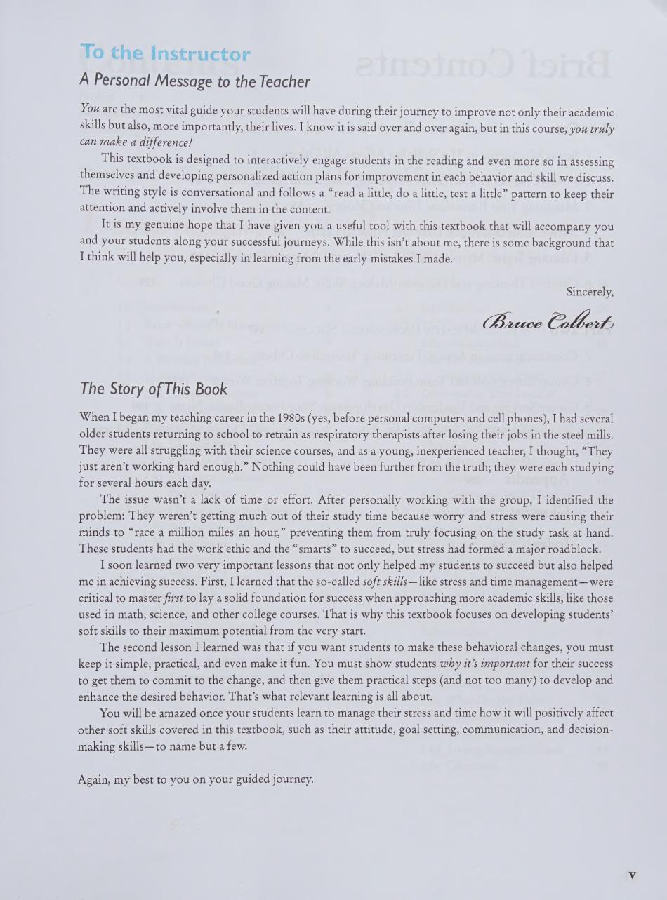 Preview page 6 of Navigating Your Future Success 3rd Edition By Bruce J. Colbert