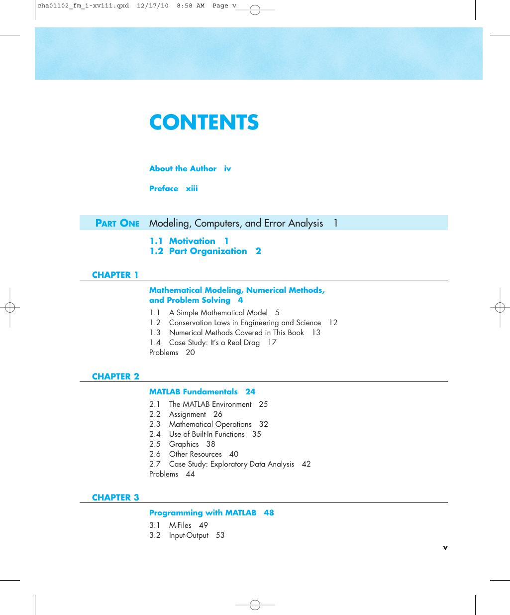 Preview page 7 of Applied Numerical Methods With MATLAB for Engineers & Scientists 3rd Edition By Steven Chapra