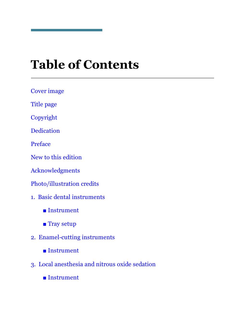 Preview page 3 of Dental Instruments A Pocket Guide 8th Edition By Linda Bartolomucci Boyd