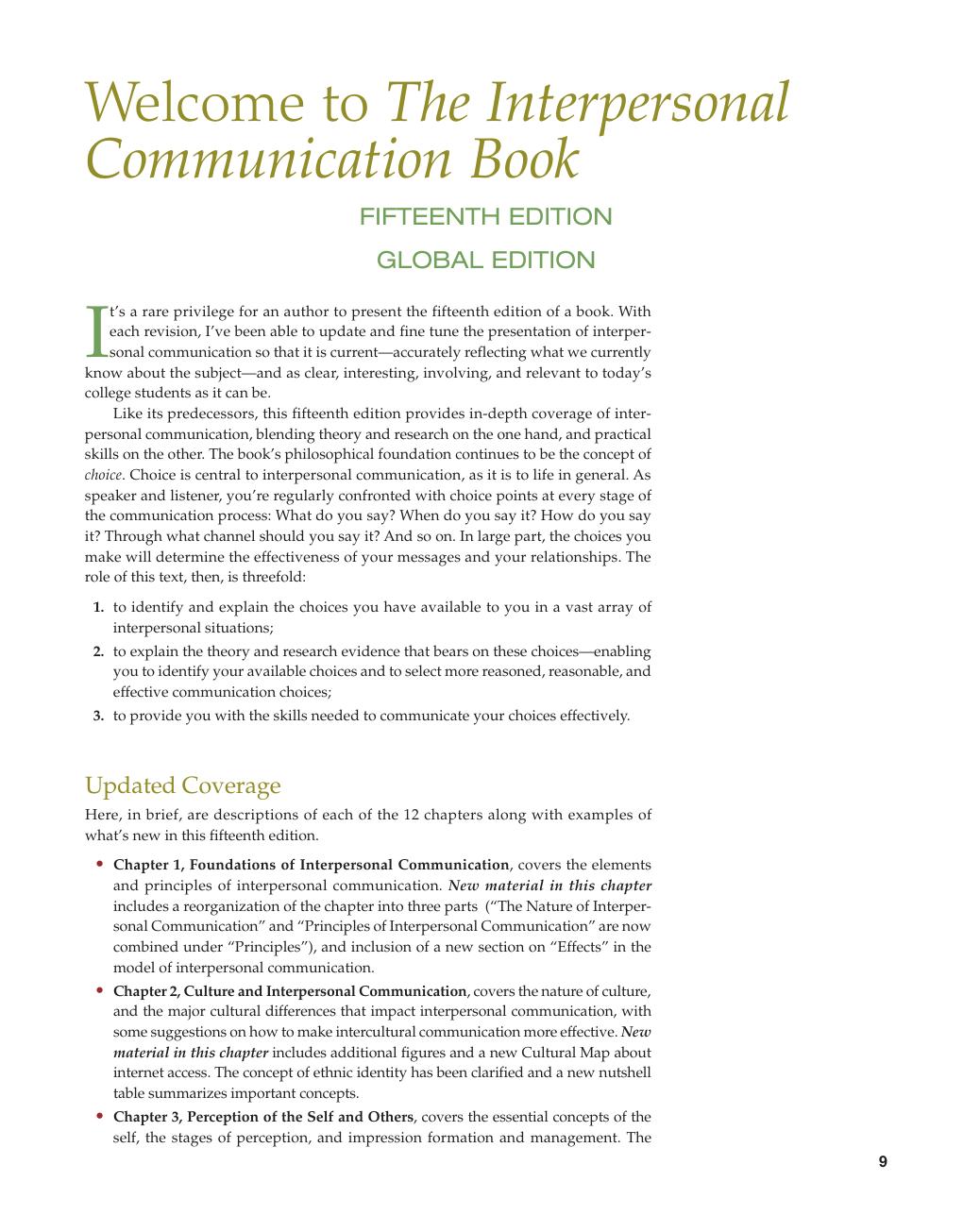 Preview page 10 of The Interpersonal Communication Book 15th Global Edition By Joseph A. DeVito