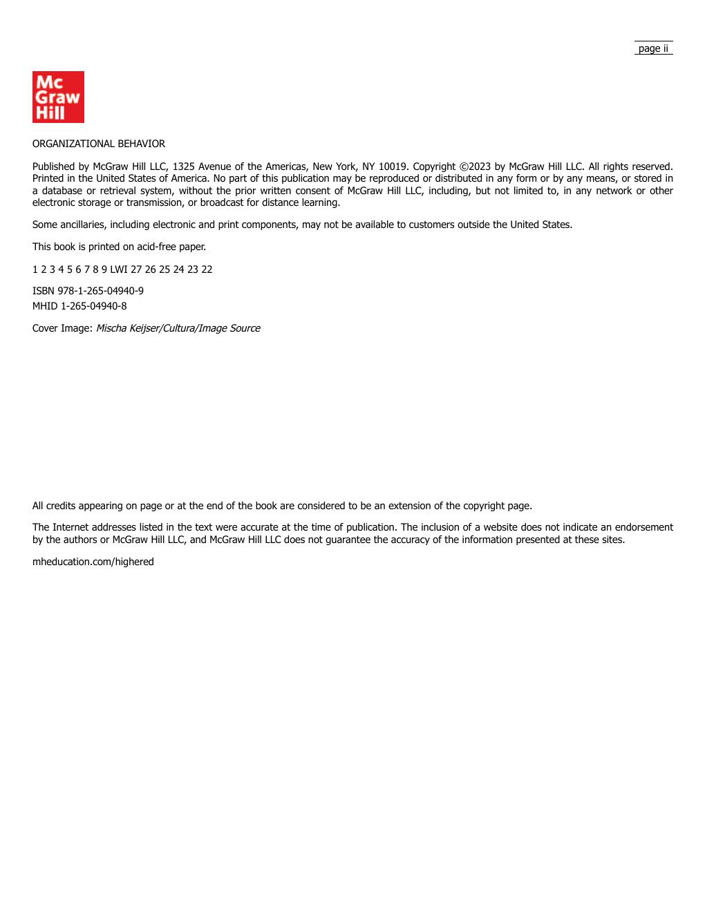 Preview page 3 of Organizational Behavior Improving Performance and Commitment in the Workplace 8th Edition By  Jason Colquitt, Jeffery Le