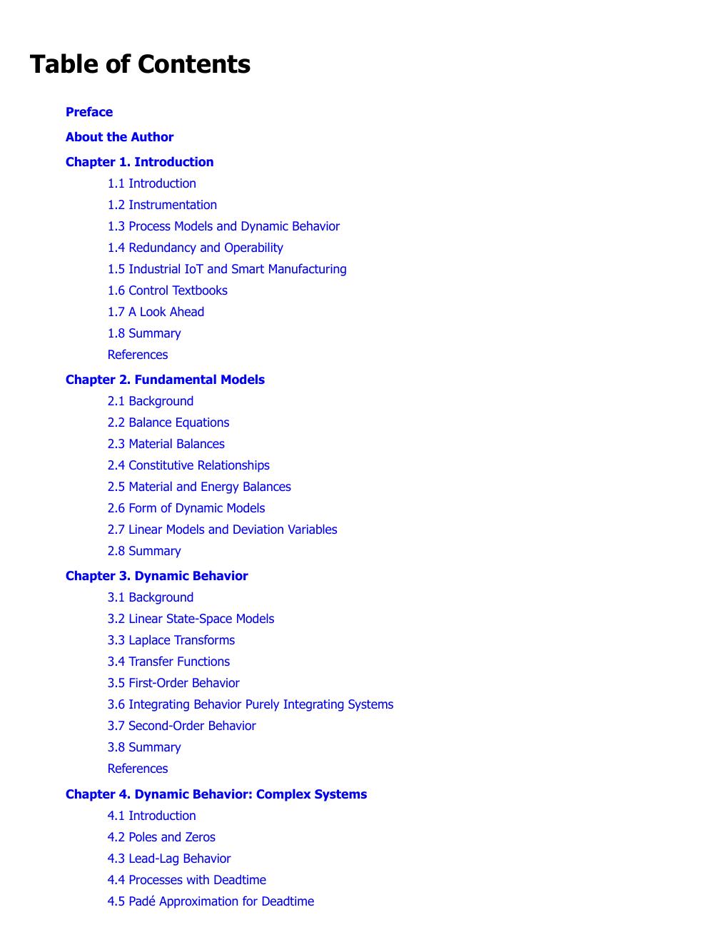 Preview page 6 of Process Control Modeling Design and Simulation 2nd Edition By Wayne Bequette
