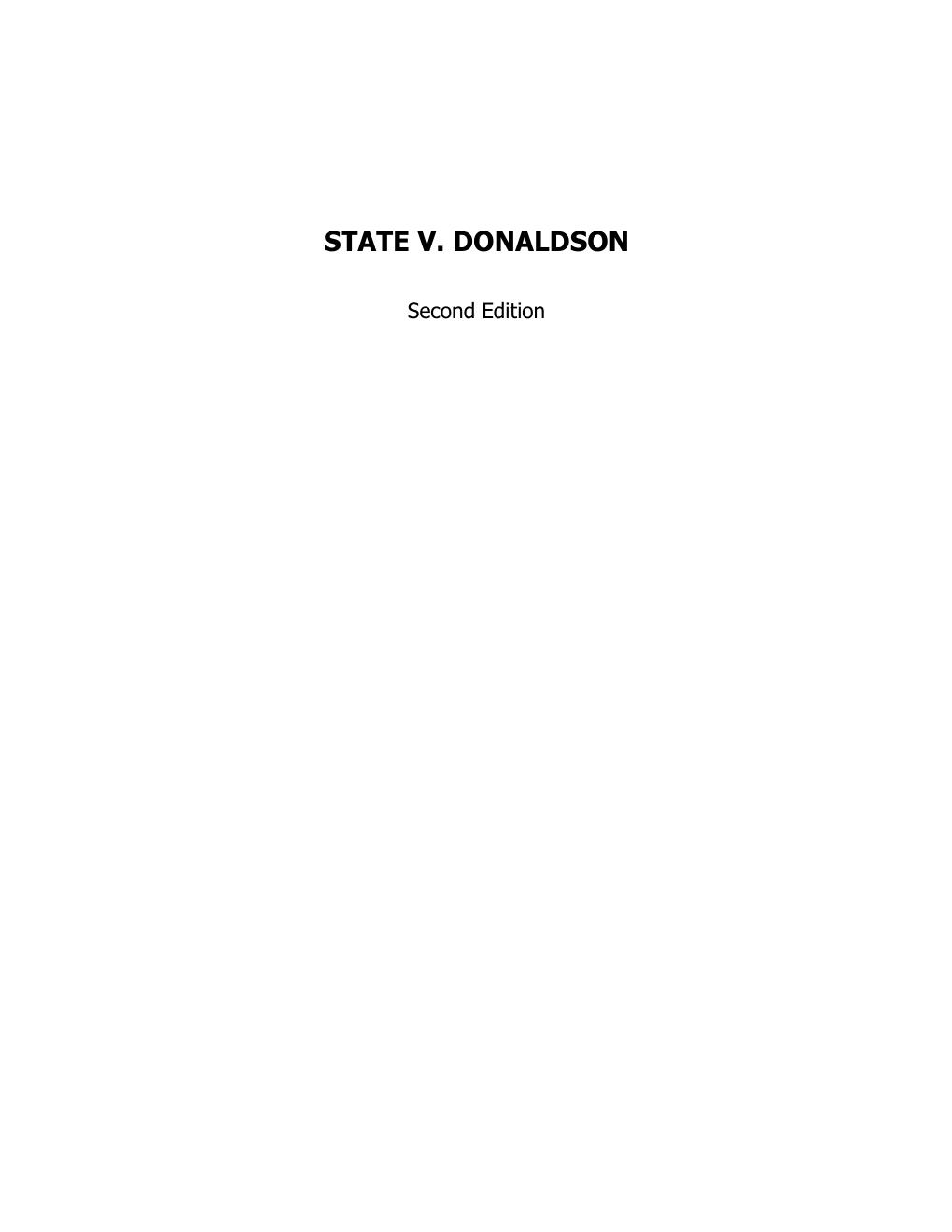 Preview page 2 of State v. Donaldson 2nd Edition By Joseph Taylor, Michael Sands