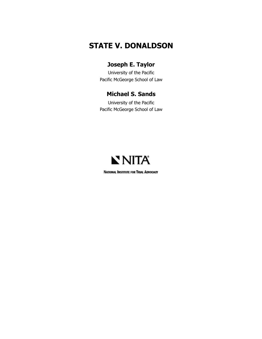 Preview page 3 of State v. Donaldson 2nd Edition By Joseph Taylor, Michael Sands