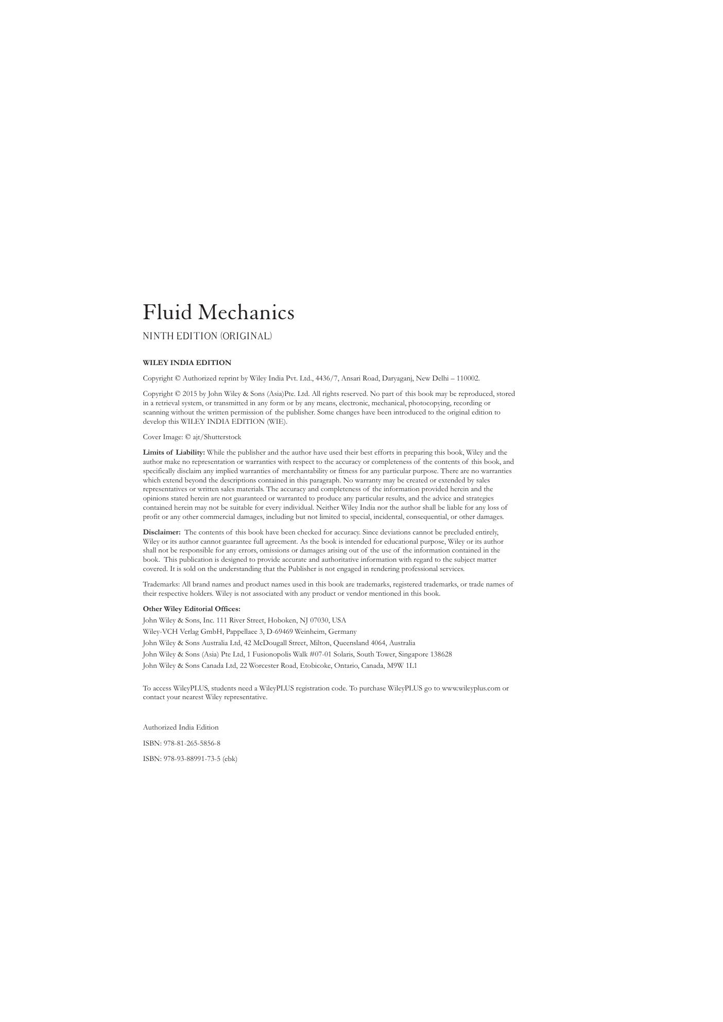 Preview page 5 of Fluid Mechanics 9th Edition By Robert Fox, Alan Mcdonald
