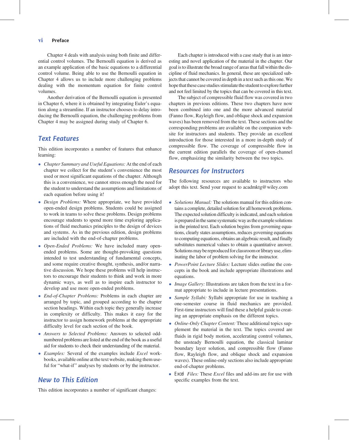 Preview page 7 of Fluid Mechanics 9th Edition By Robert Fox, Alan Mcdonald