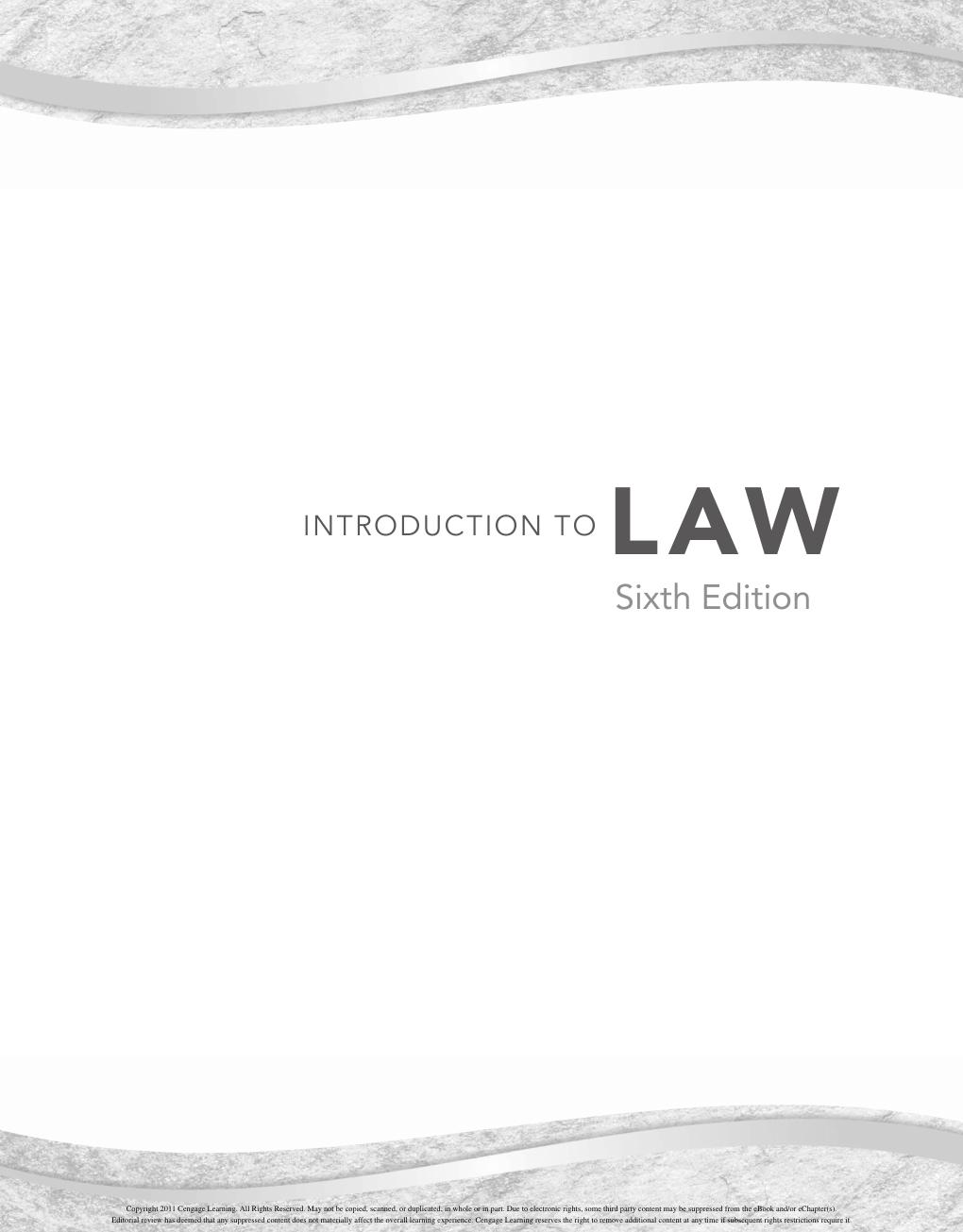 Preview page 2 of Introduction to Law 6th Edition By Beth Walston-Dunham