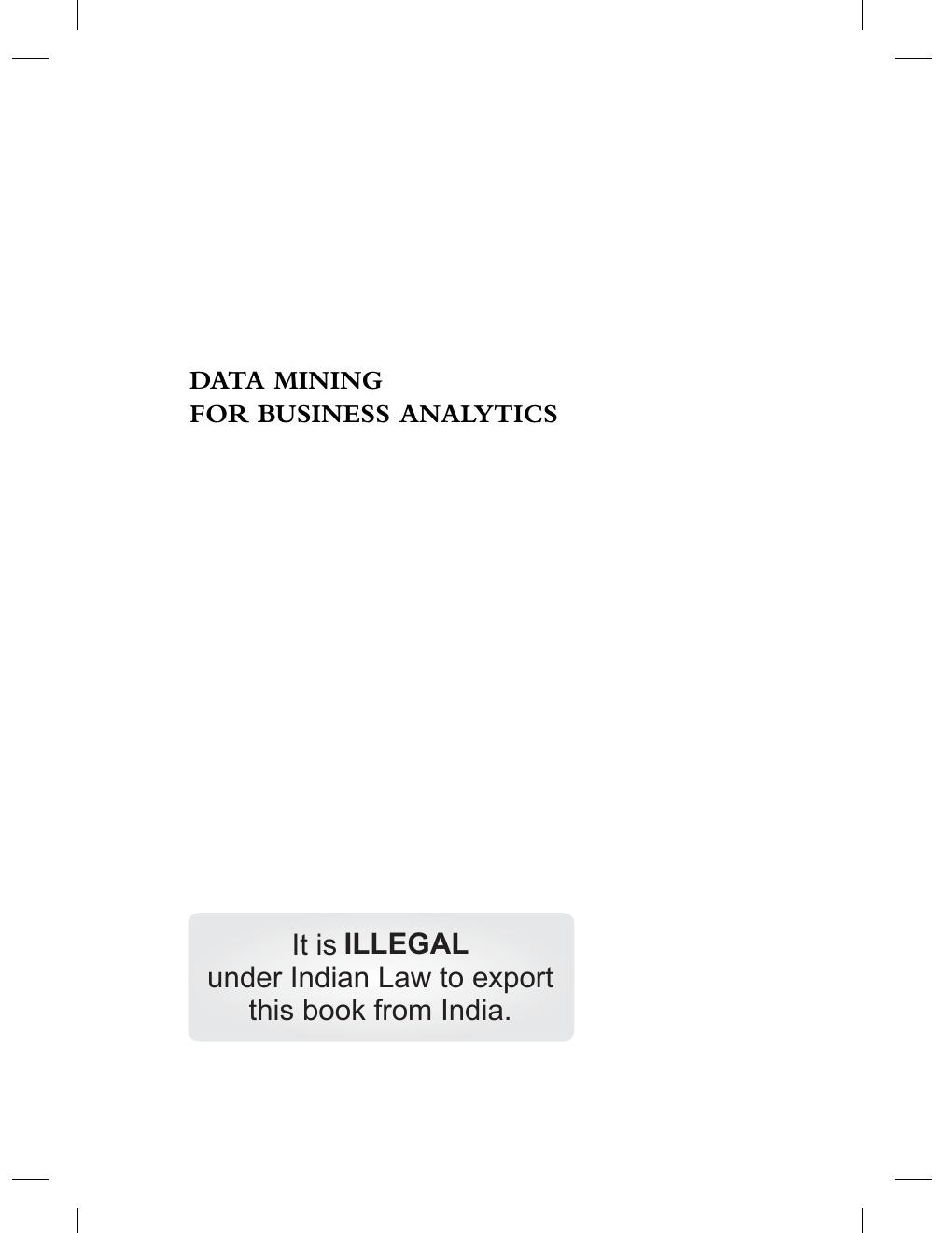 Preview page 3 of Data Mining for Business Analytics Concepts Techniques and Applications In R 1st Edition By Galit Shmueli, Peter Bruce,