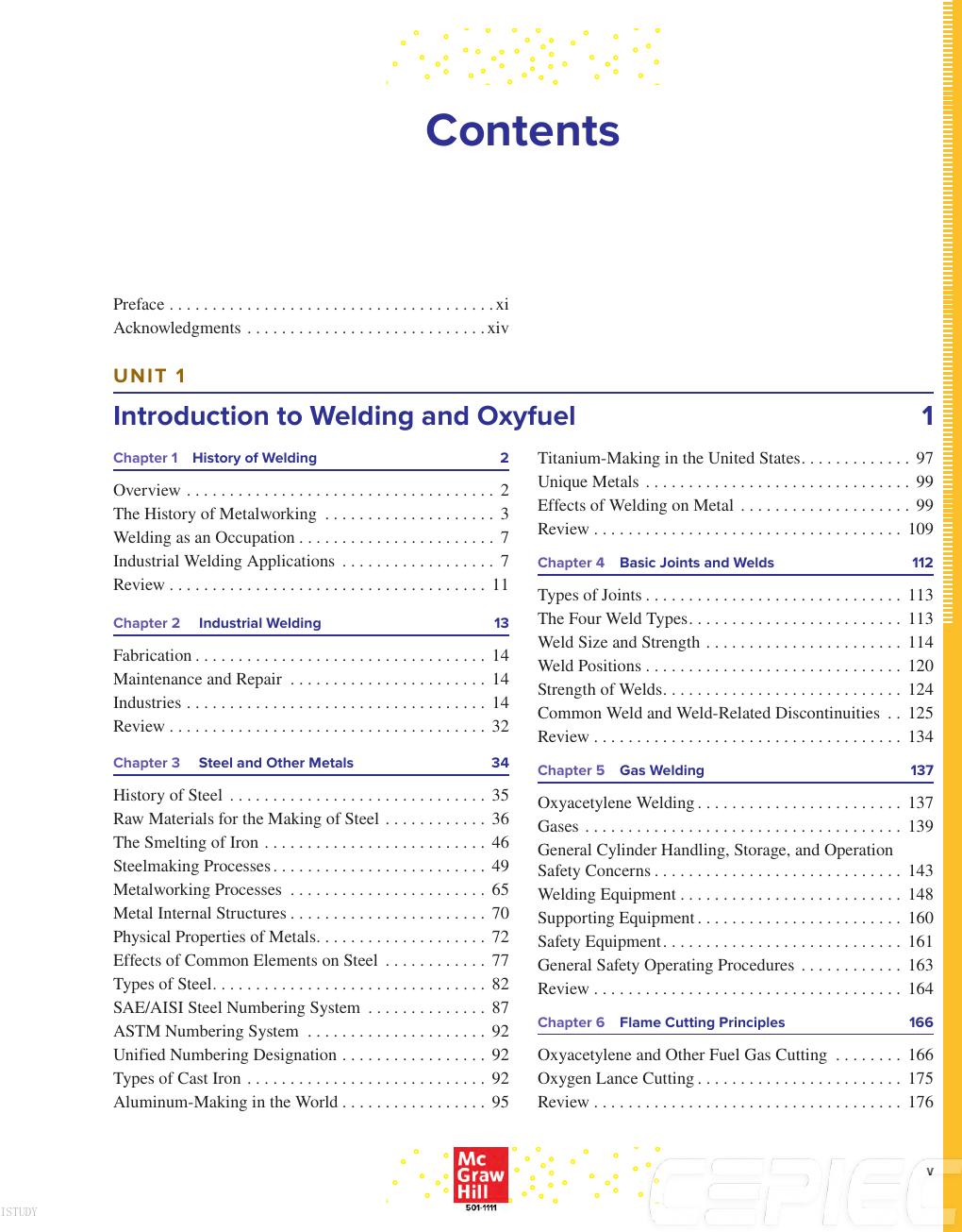 Preview page 6 of ISE Welding Principles And Practices 6th Edition By Edward Bohnart